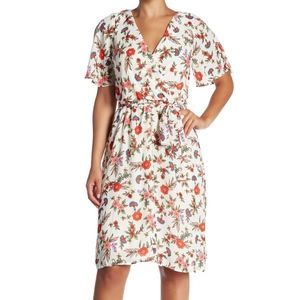 Como Vintage _ Midi Soft Wrap Dress _ Size XS